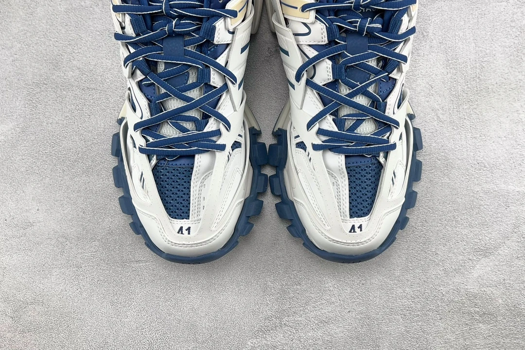 Balenciaga Track Sneaker – Navy Blue & White Edition
