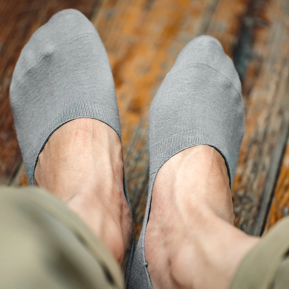 3-Pack Invisible No-Show Boat Socks with Silicone Grip