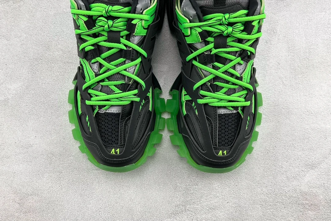 Balenciaga Track Sneaker – Black & Neon Green Edition