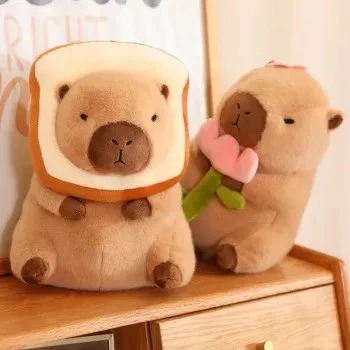 Kawaii Capybara Toast Plush Toy