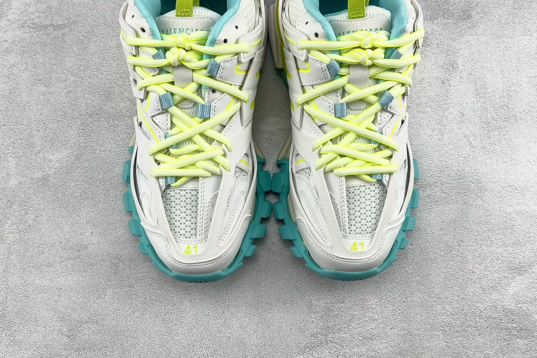 Balenciaga Track Sneaker – Aqua & Neon Lime Edition