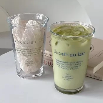 350ML Clear Glass Coffee Mug
