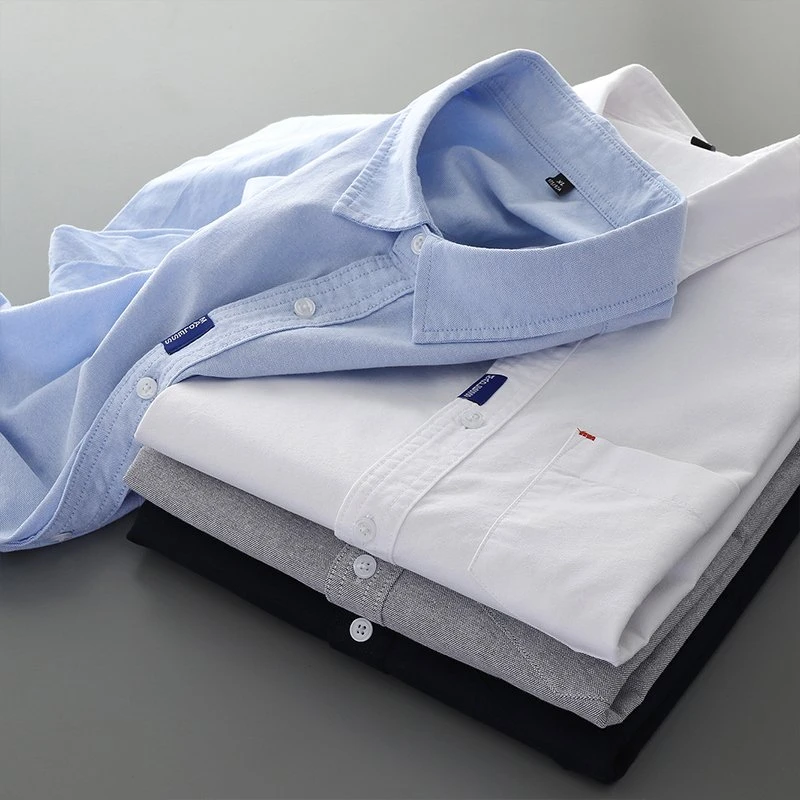 Men's Oxford Cotton Short Sleeve Shirt