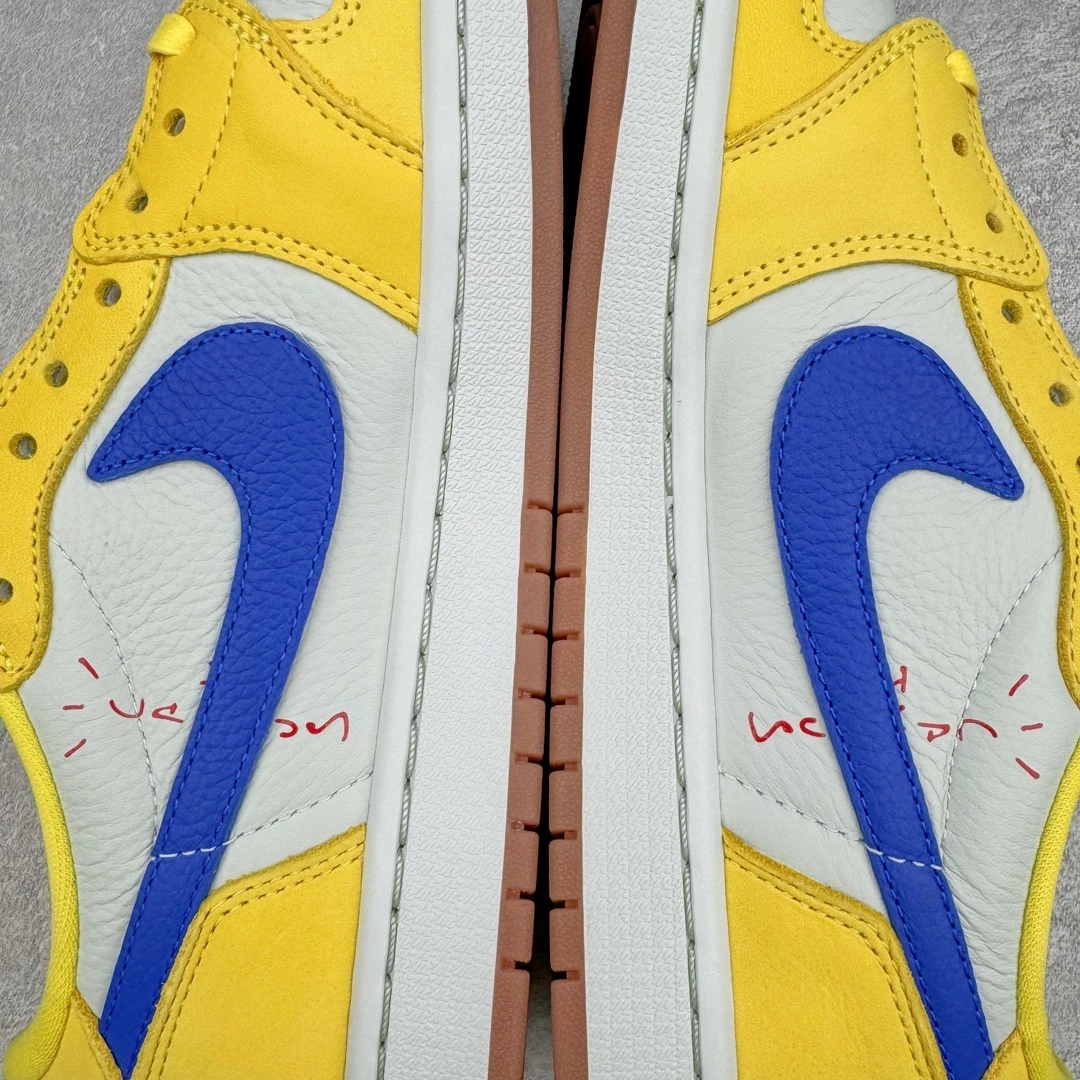 Air Jordan 1 Low x Travis Scott Sneakers – Canary Yellow White Royal Blue