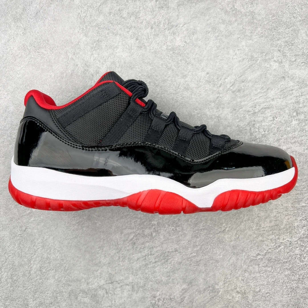 Air Jordan 11 Low "Black & Red" Premium Sneakers