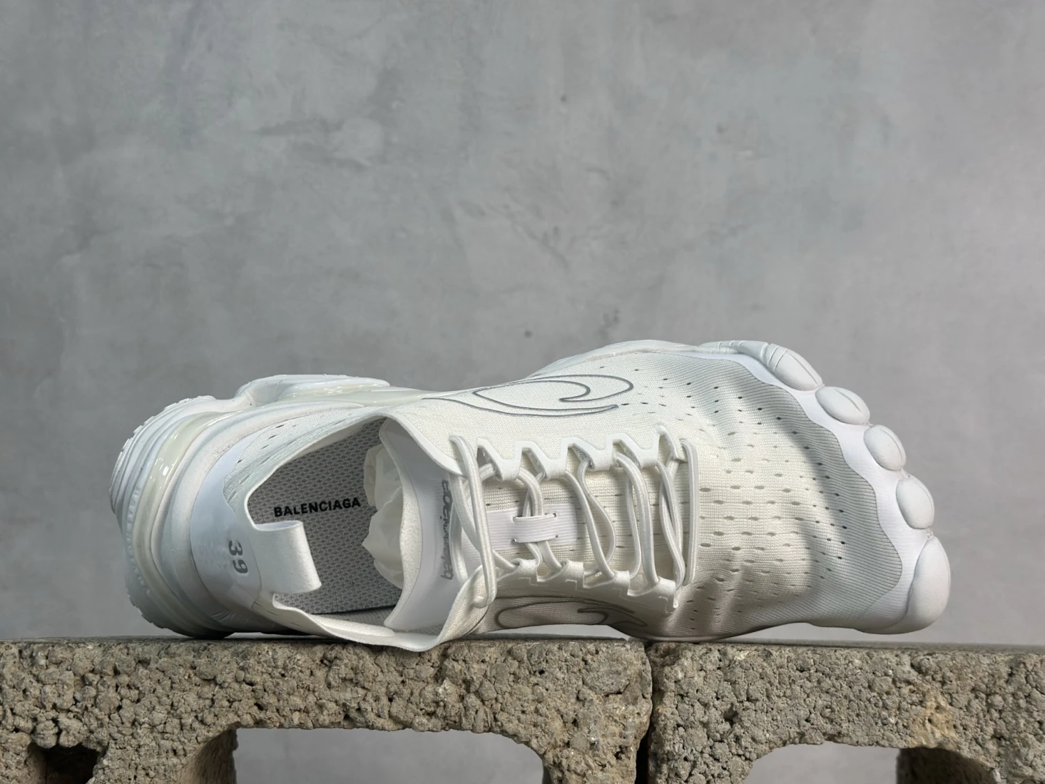 Balenciaga 3XL Knit Triple White Luxury Designer Sneaker