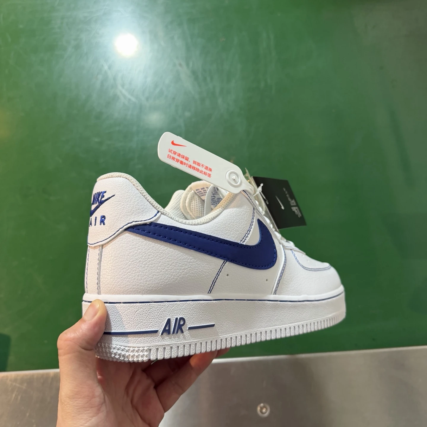 Nike Air Force 1 Low Sneakers – White & Royal Blue