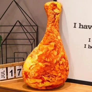 Chicken Leg Plush Pillow