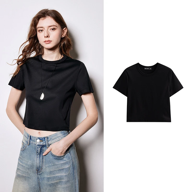 Women's Short Sleeve Silk T-Shirt