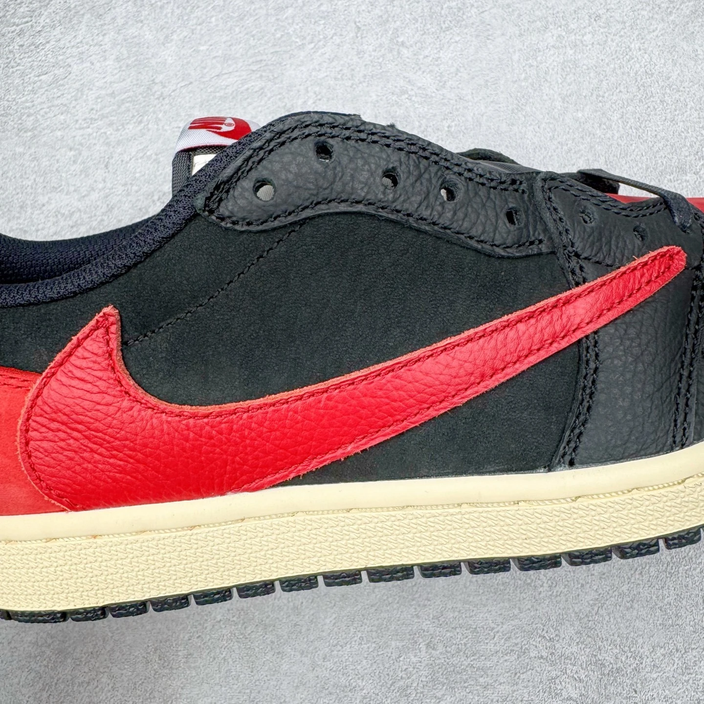 Nike Air Jordan 1 Low "Black/Red" Lifestyle Sneakers