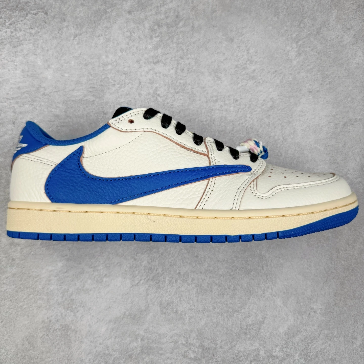 Nike Air Jordan 1 Low "Sail, Royal Blue & Cream" Premium Sneakers