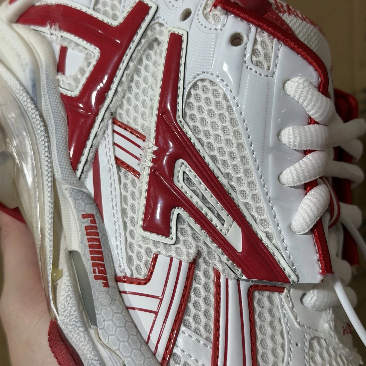 Balenciaga Track Sneaker – White & Red Edition