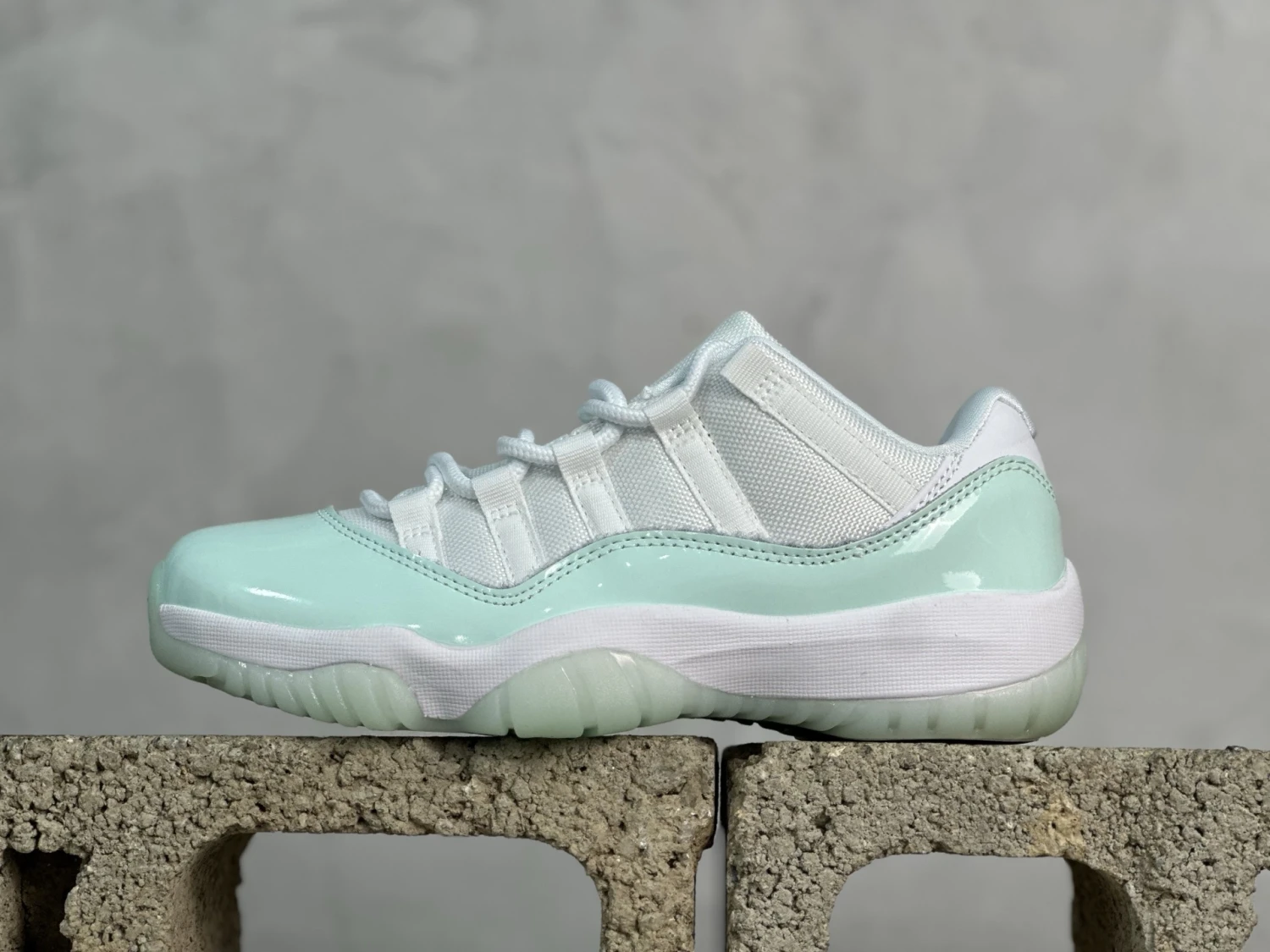 Air Jordan 11 Retro "White Mint Green" Kids Sneakers – White/Mint Green