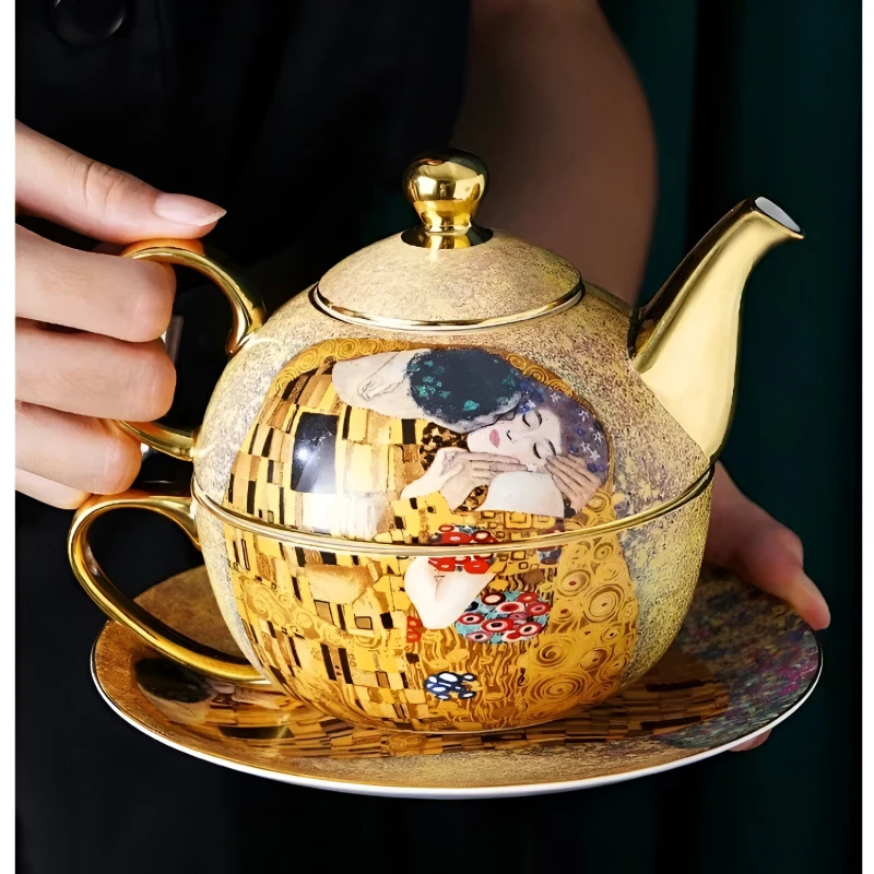 Aristocratic Coffee Pot and Cup Set