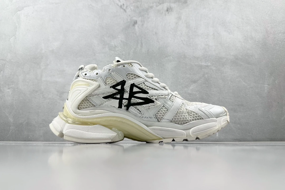 Balenciaga 3XL White Black Graffiti Designer Sneaker