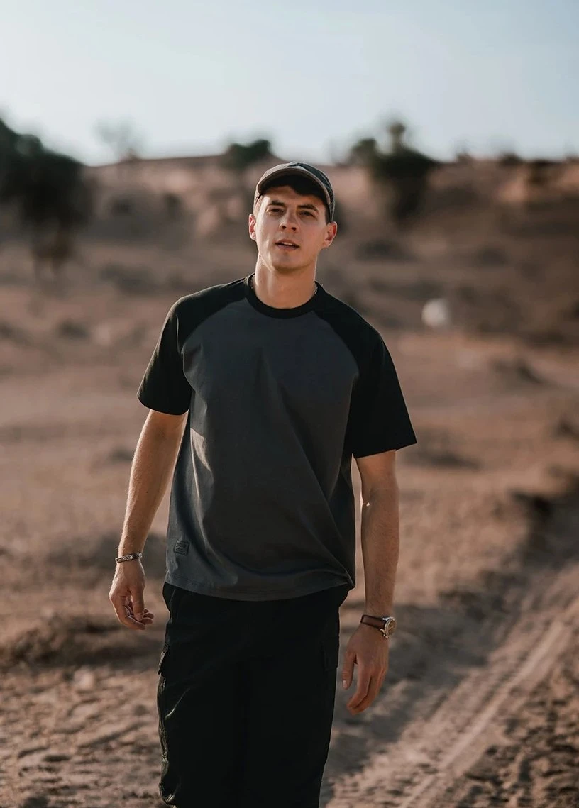 Men's Summer Oversized Cool-Touch Raglan T-Shirt