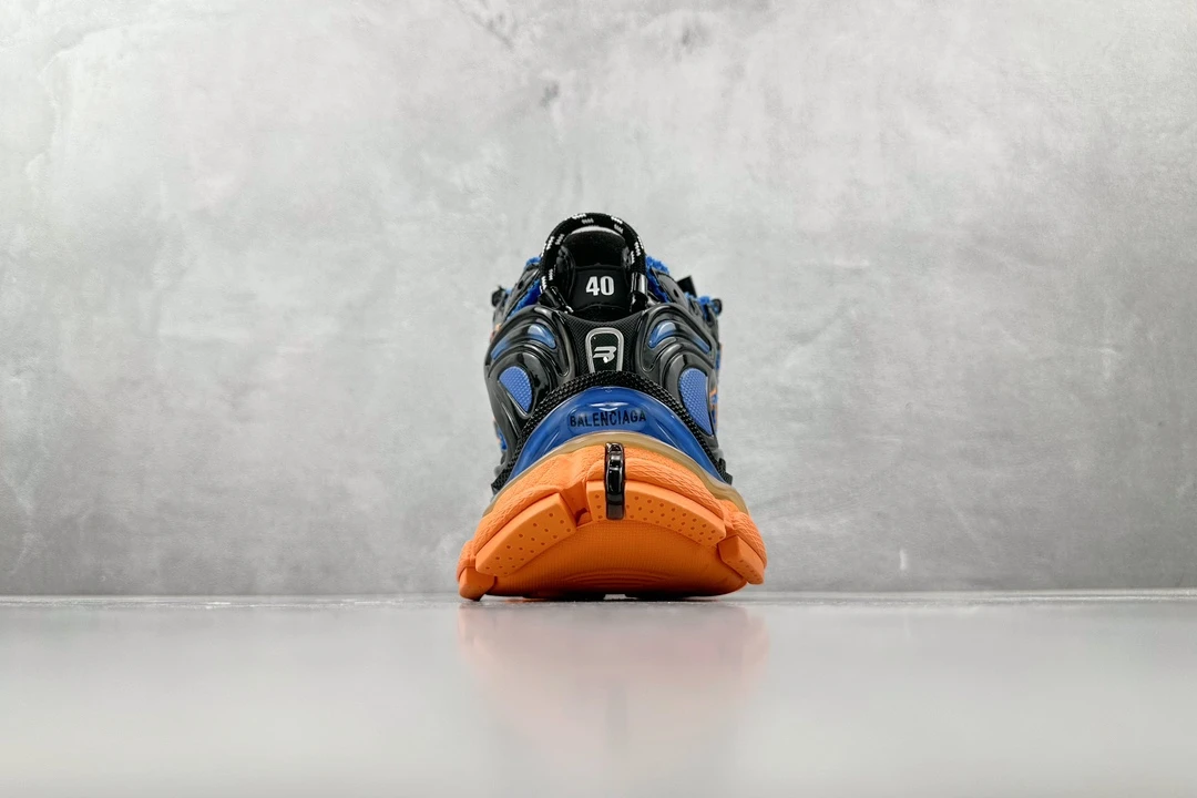 Balenciaga 3XL Black Blue Orange Designer Sneaker