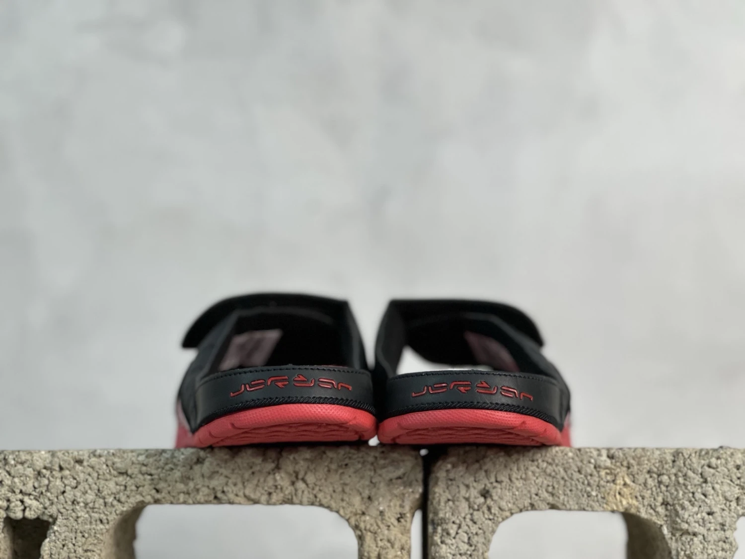 Jordan Hydro Slide "Black, Red & Black" Comfort Sandals