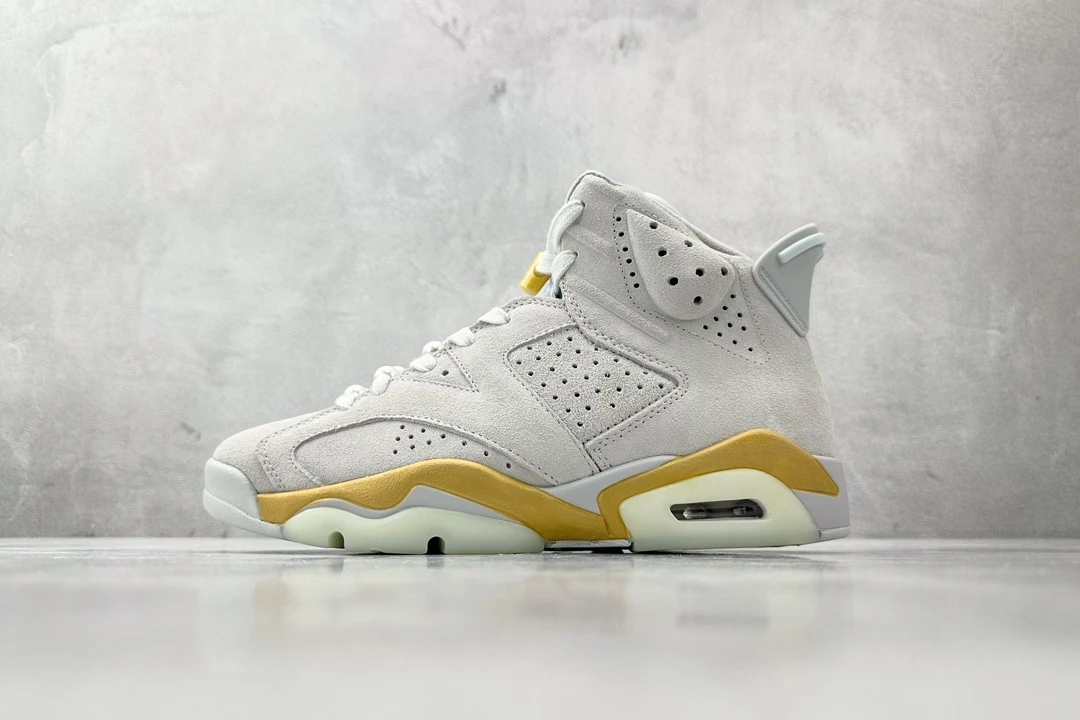 Air Jordan 6 "White Pearl" Premium Basketball Sneakers
