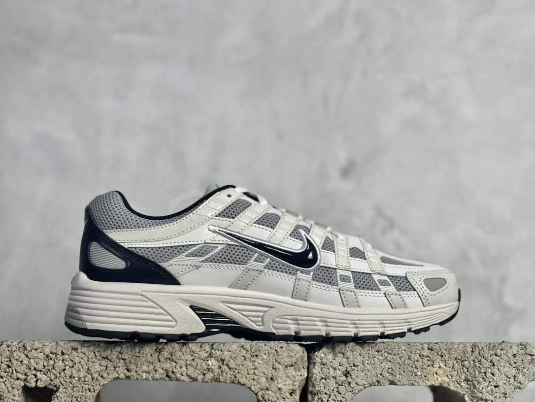 Nike P-6000 White Navy Retro Running Sneakers