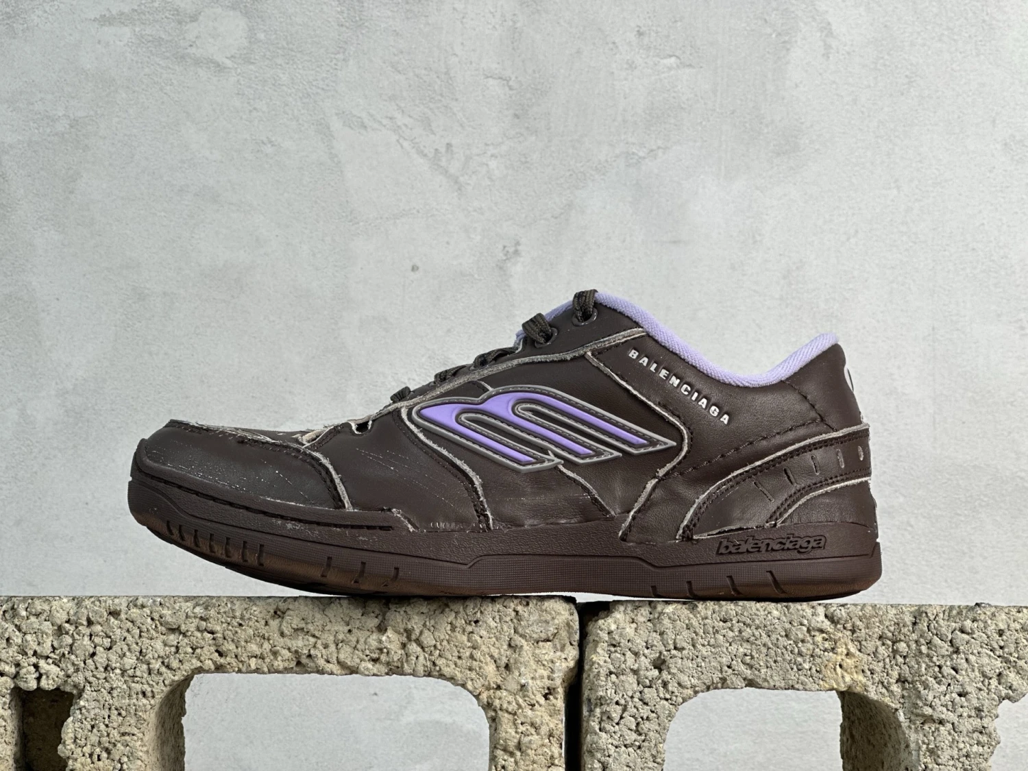 Balenciaga Circuit Brown Purple Luxury Designer Sneaker