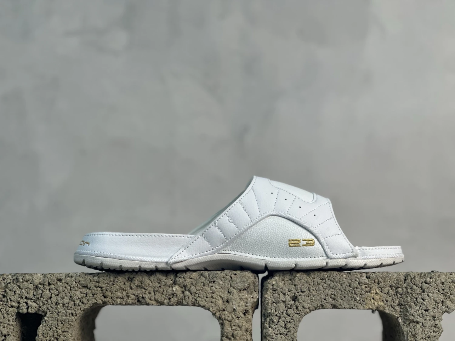 Jordan Hydro Slide "White & Gold" Comfort Sandals