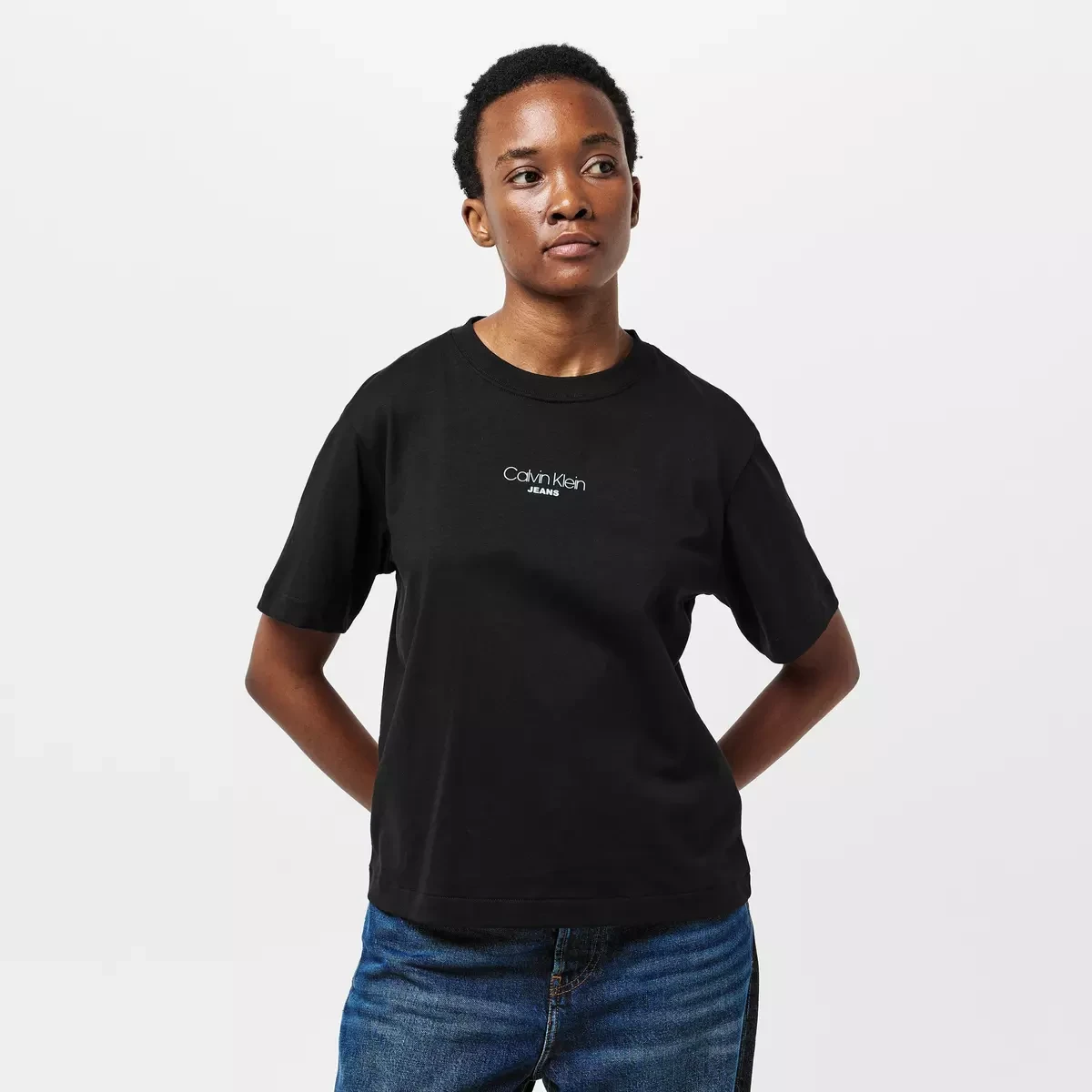 Calvin Klein Jeans Women’s Bordeaux Cotton T-Shirt
