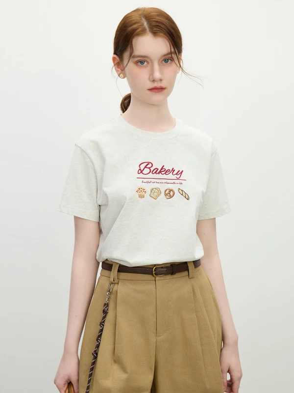 Summer Vintage Linen-Cotton Oversized Tee – Dusty Grey Casual Pullover
