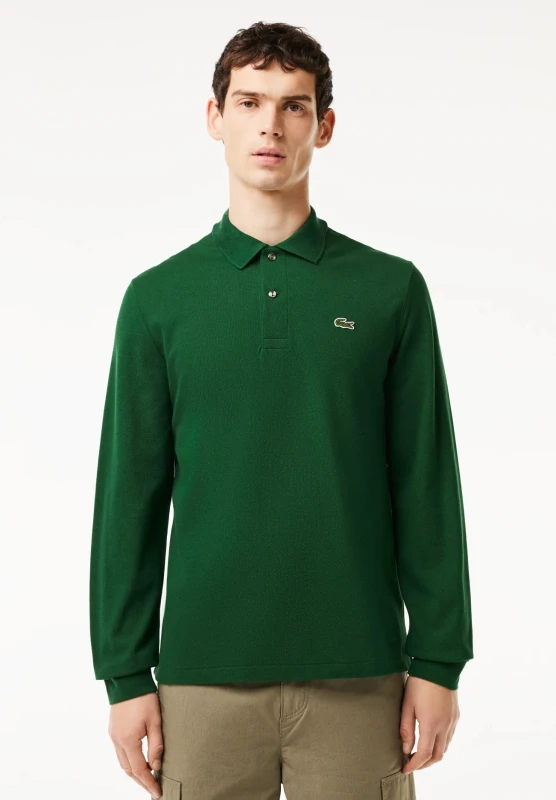 Lacoste Men's Green Long Sleeve Polo Shirt