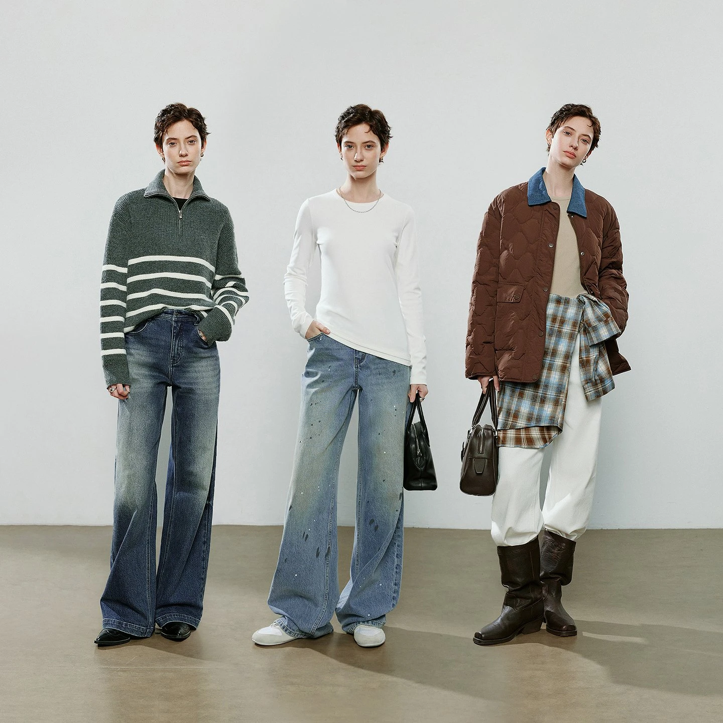 Women’s Slim-Fit Asymmetric Long-Sleeve Winter Tee