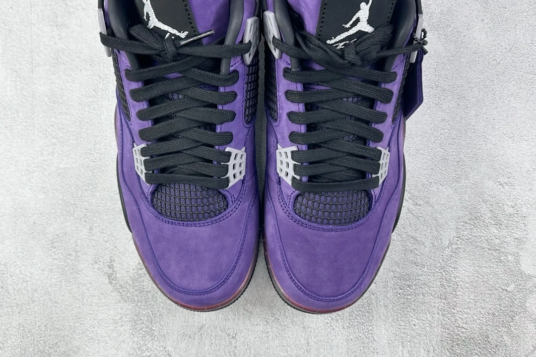 Air Jordan 4 Retro Sneakers – Purple Black White