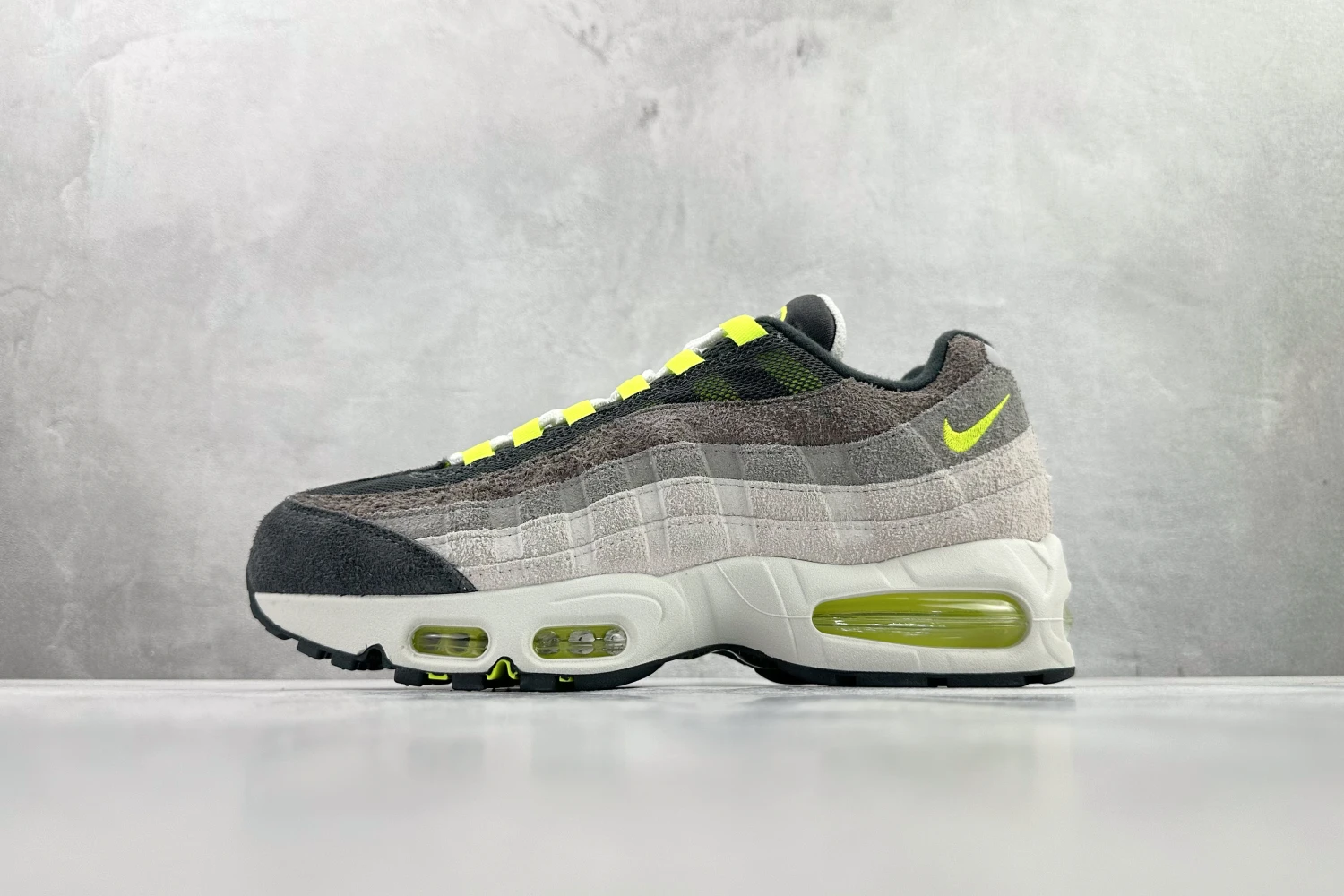 Nike Air Max 95 – Grey, Black & Volt Green