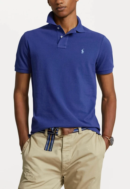 Polo Ralph Lauren Men's Blue Cotton Polo Shirt