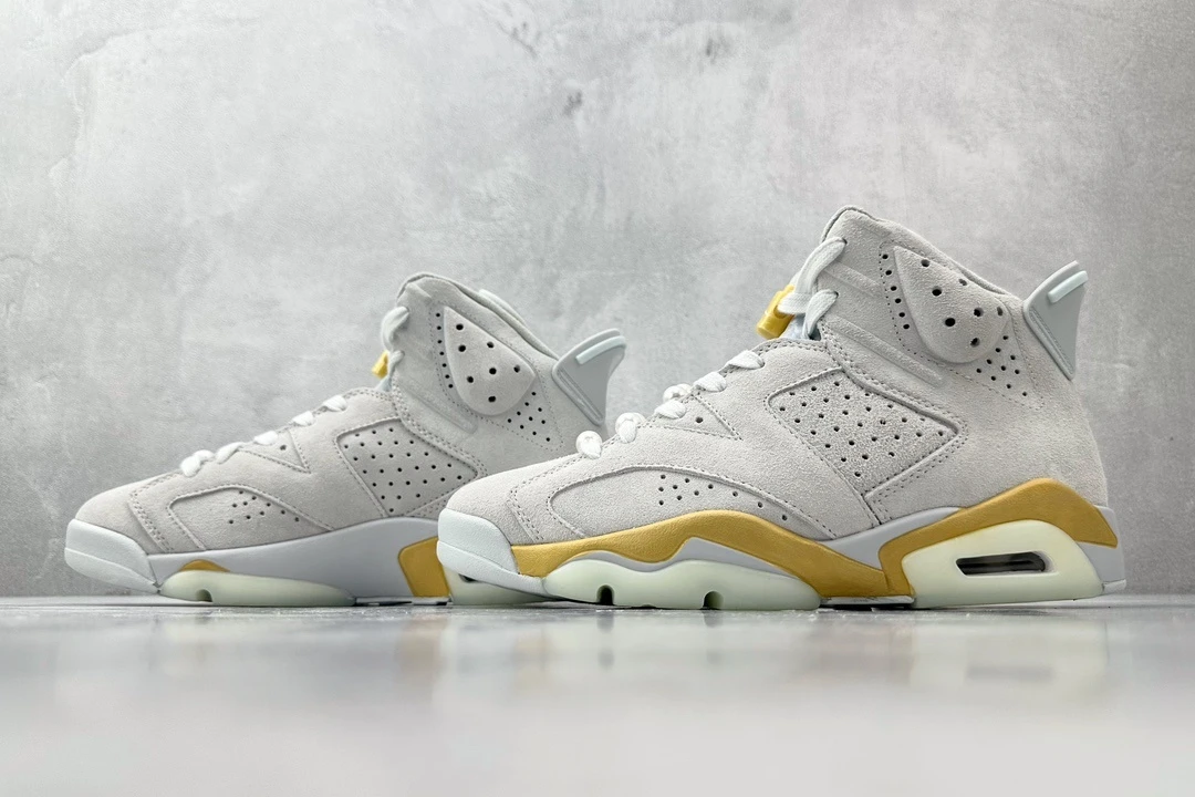 Air Jordan 6 "White Pearl" Premium Basketball Sneakers