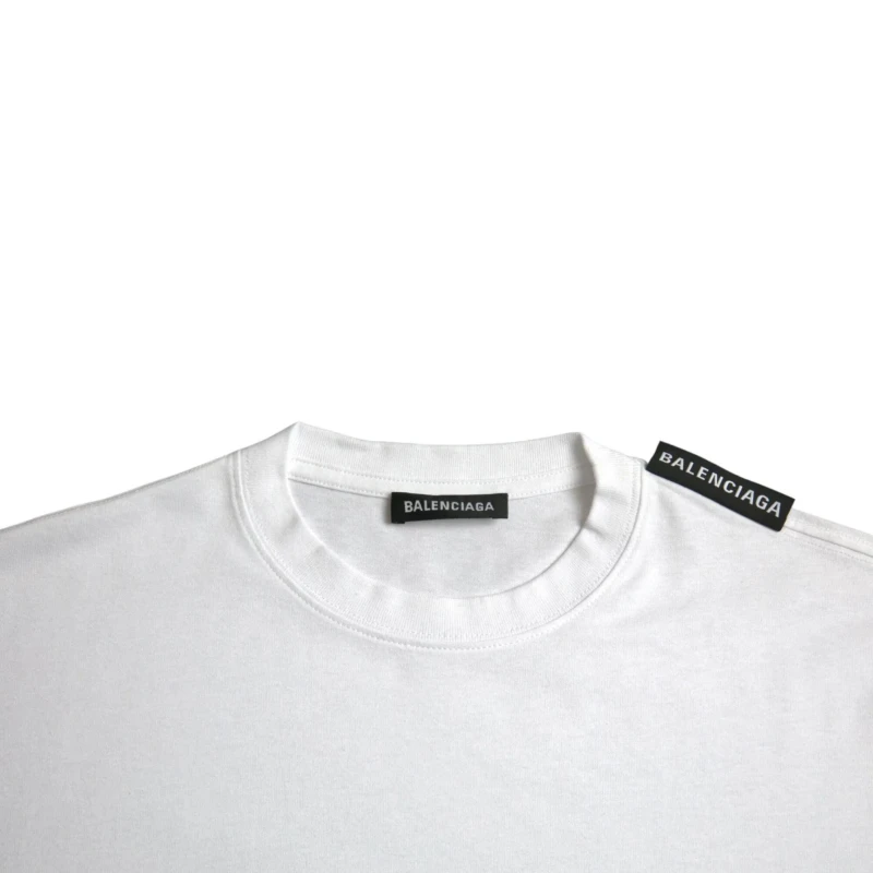 BALENCIAGA Oversized Off-White Cotton T-Shirt - Authentic Designer Style