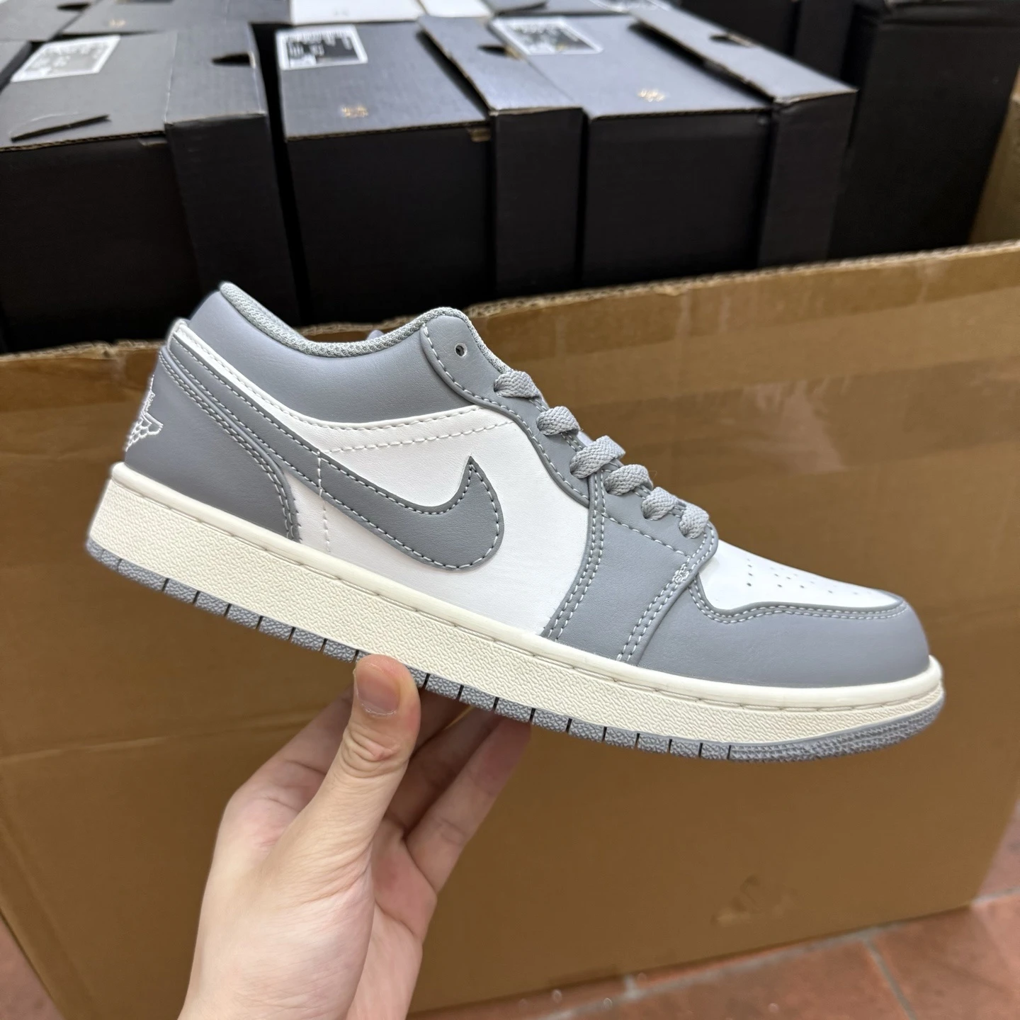 . Air Jordan Low – Wolf Grey & White