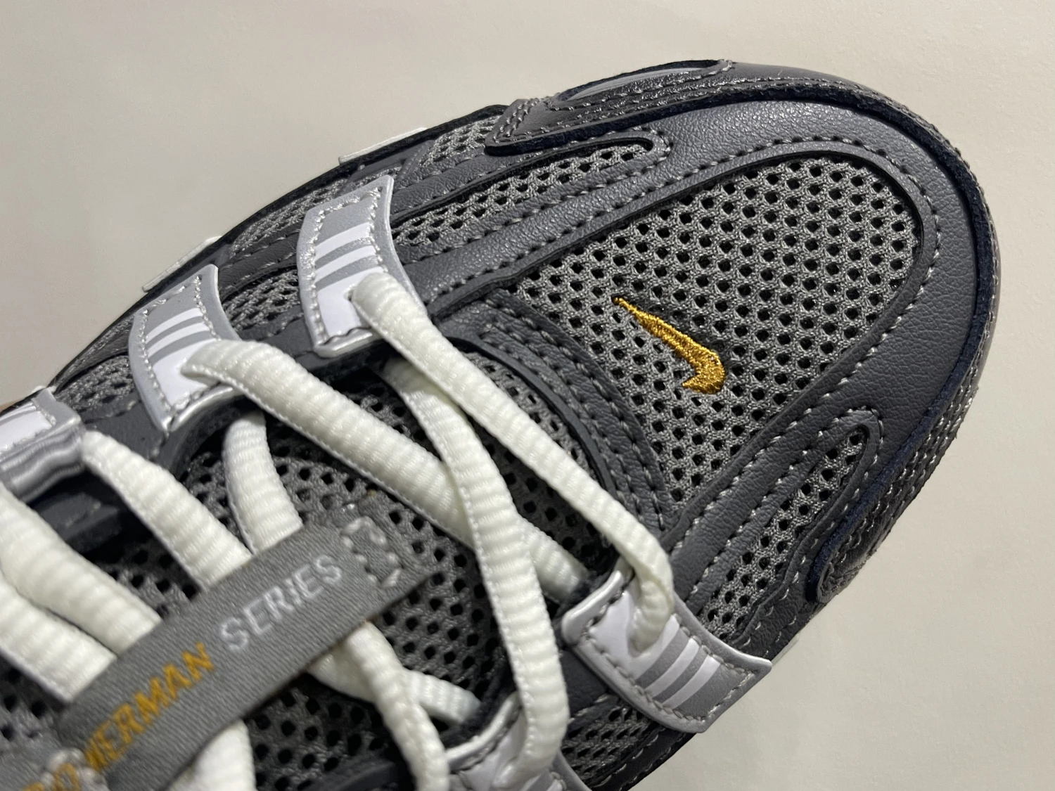 Nike Bomberman Series Sneakers – Charcoal Grey, Cool Grey & Metallic Gold