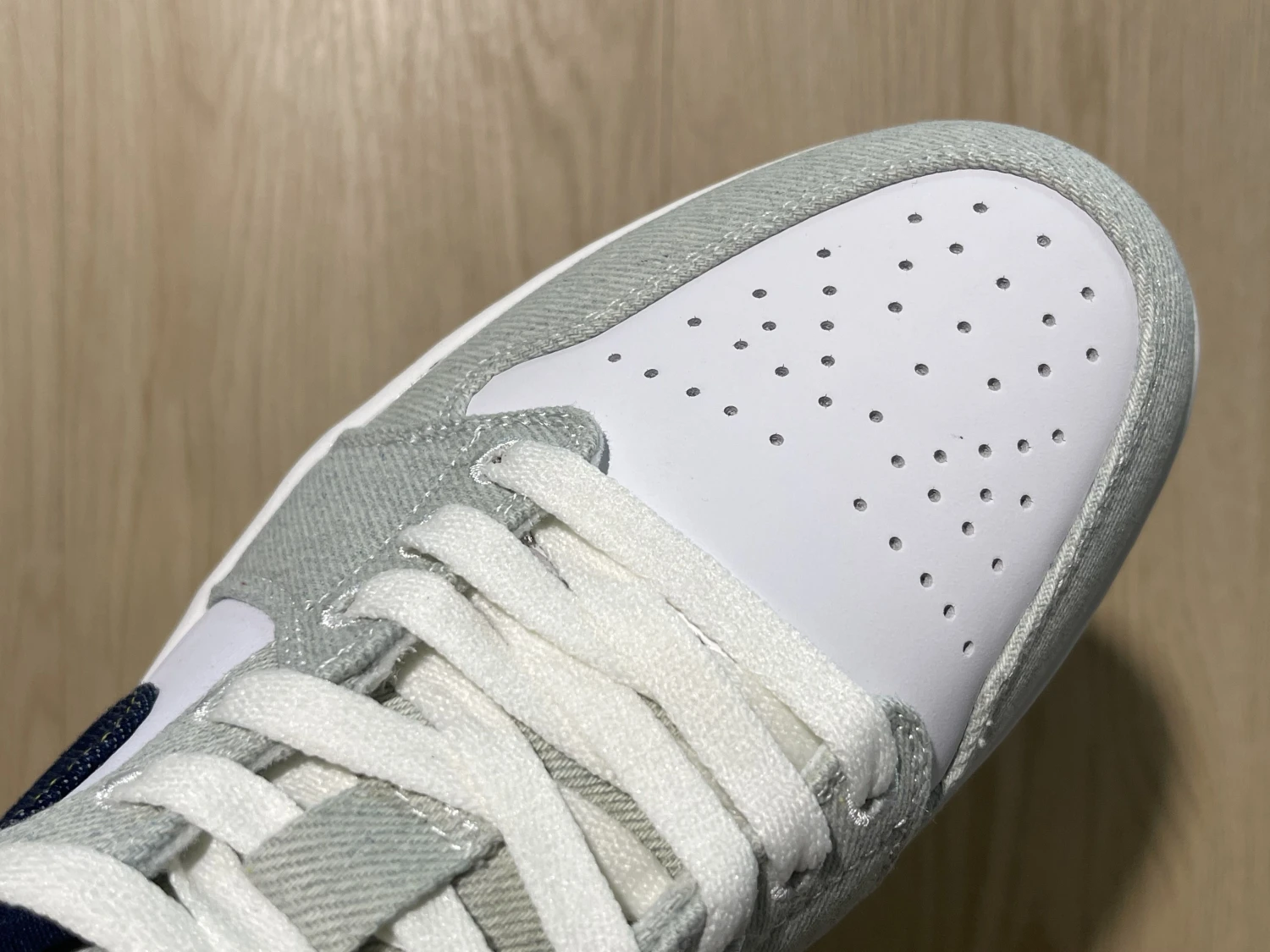 Air Jordan 1 Low Canvas Sage & Navy Sneaker – Premium Casual Edition