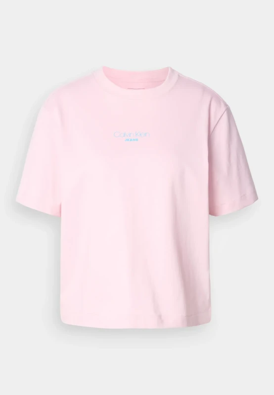Calvin Klein Jeans Women's Pink Printed T-Shirt