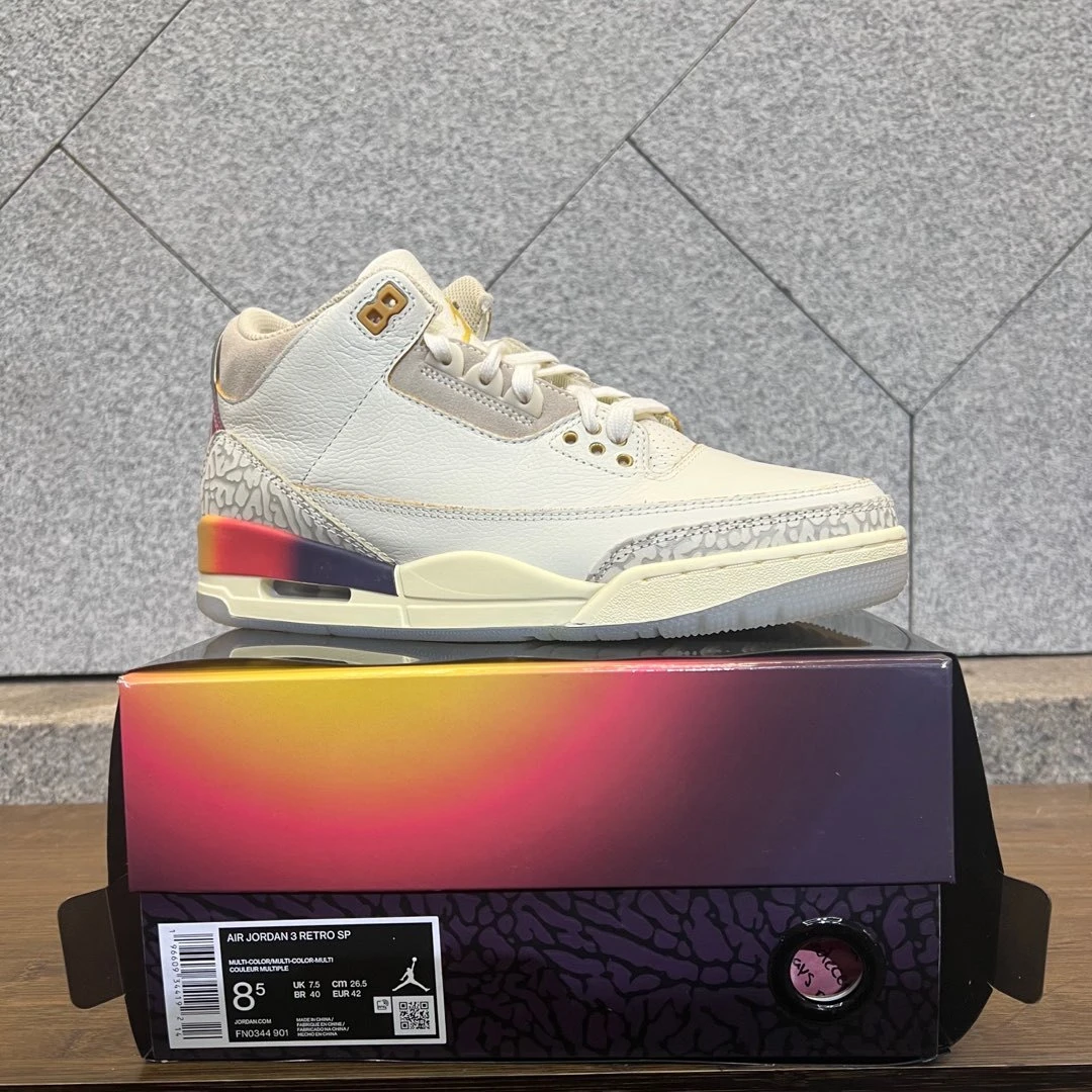 Air Jordan 3 Retro SP "Sail Gold" Sneakers – Sail/Gold