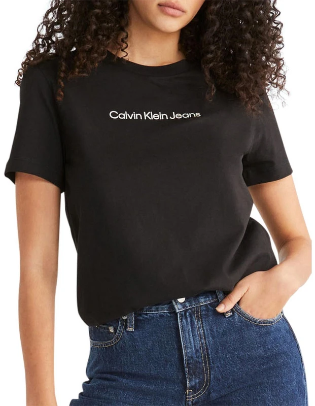 Calvin Klein Jeans Women’s Black Cotton T-Shirt