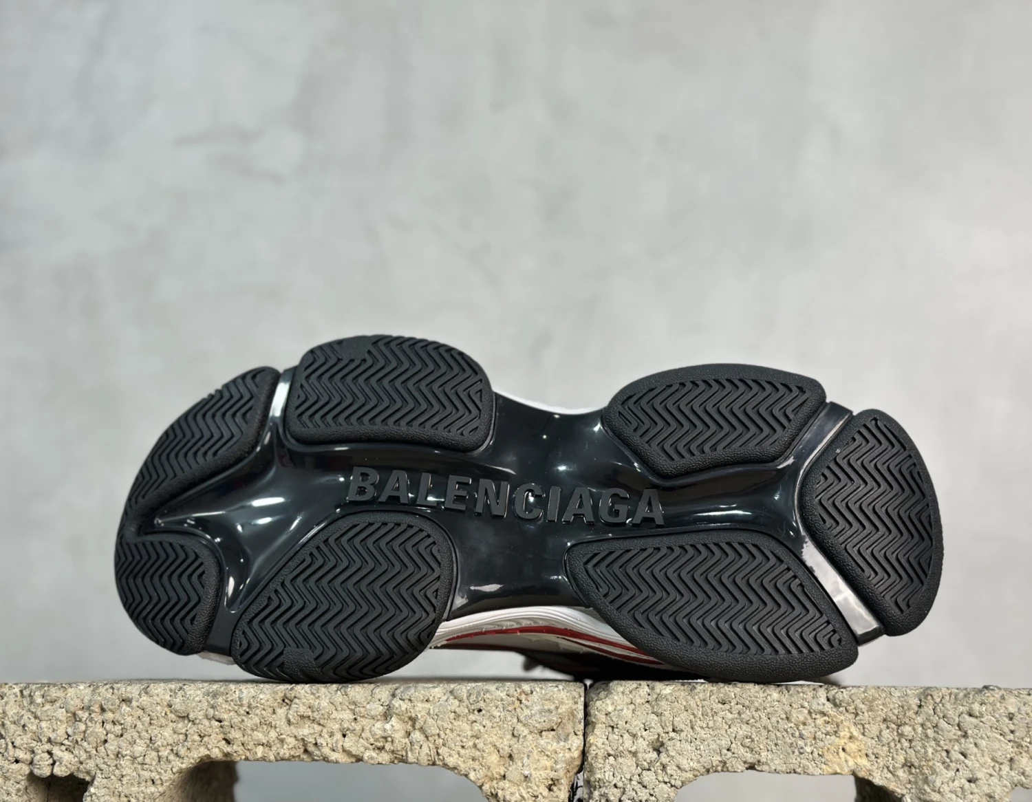 Balenciaga Triple S White Red Grey Luxury Designer Sneaker