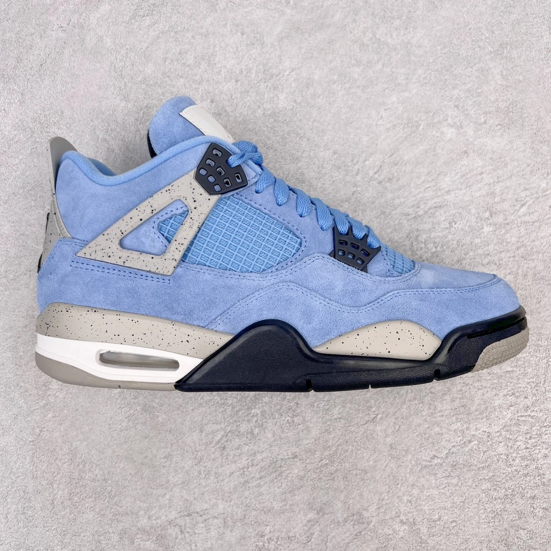 Air Jordan 4 Retro Sneakers – University Blue Suede