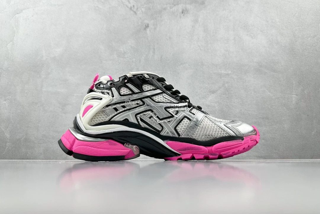 Balenciaga 3XL Silver Black Pink Designer Sneaker