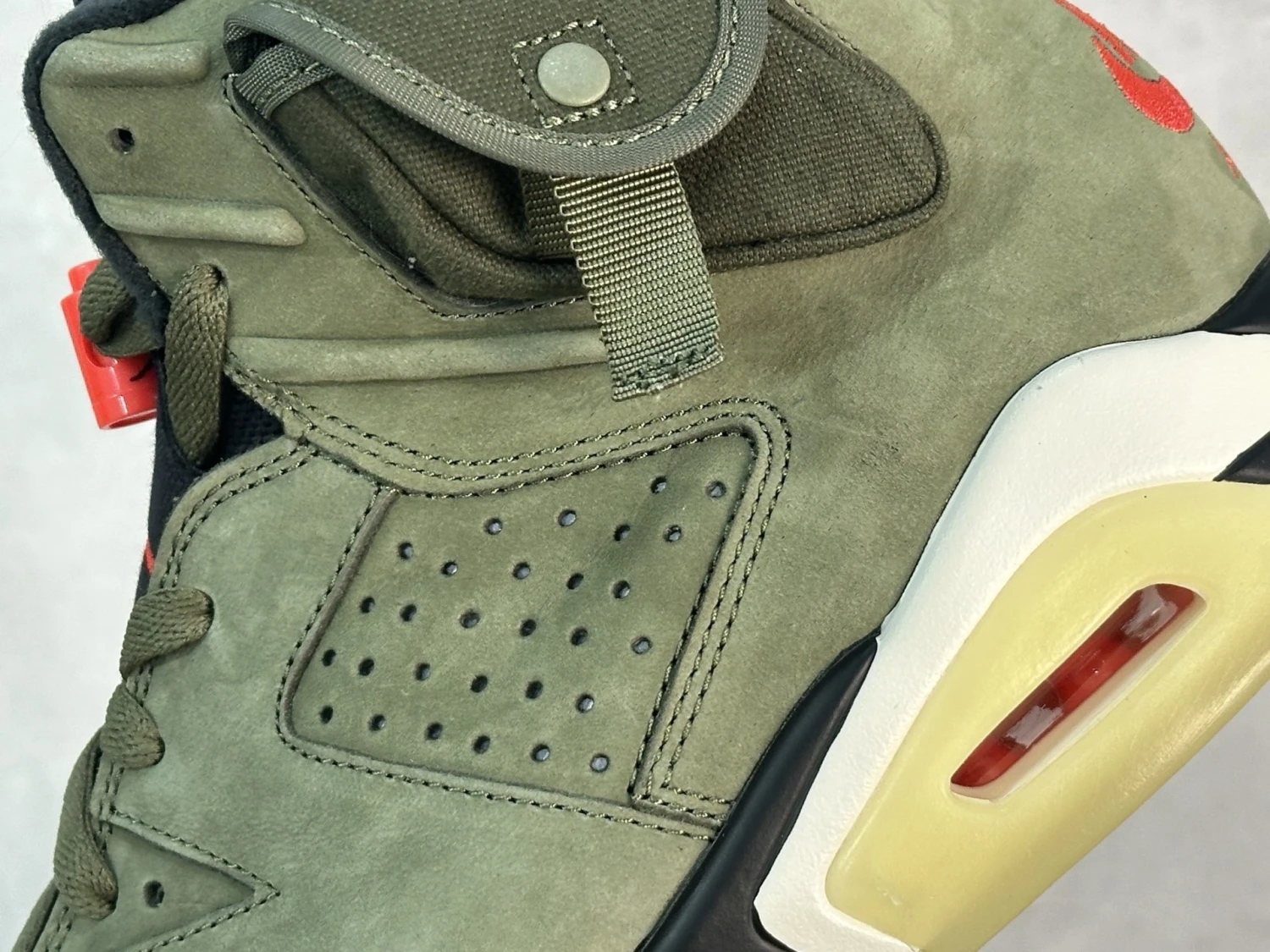 Air Jordan 6 Retro – Olive Green & Black Premium Basketball Sneakers