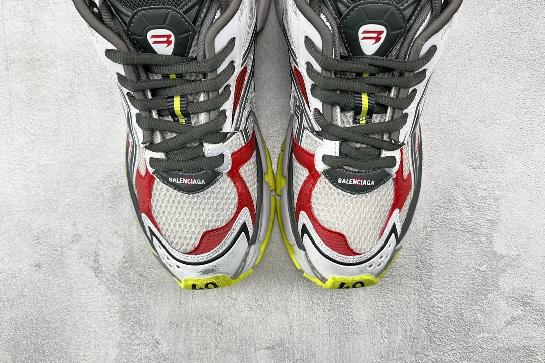 Balenciaga 3XL Silver Grey Red Volt Designer Sneaker