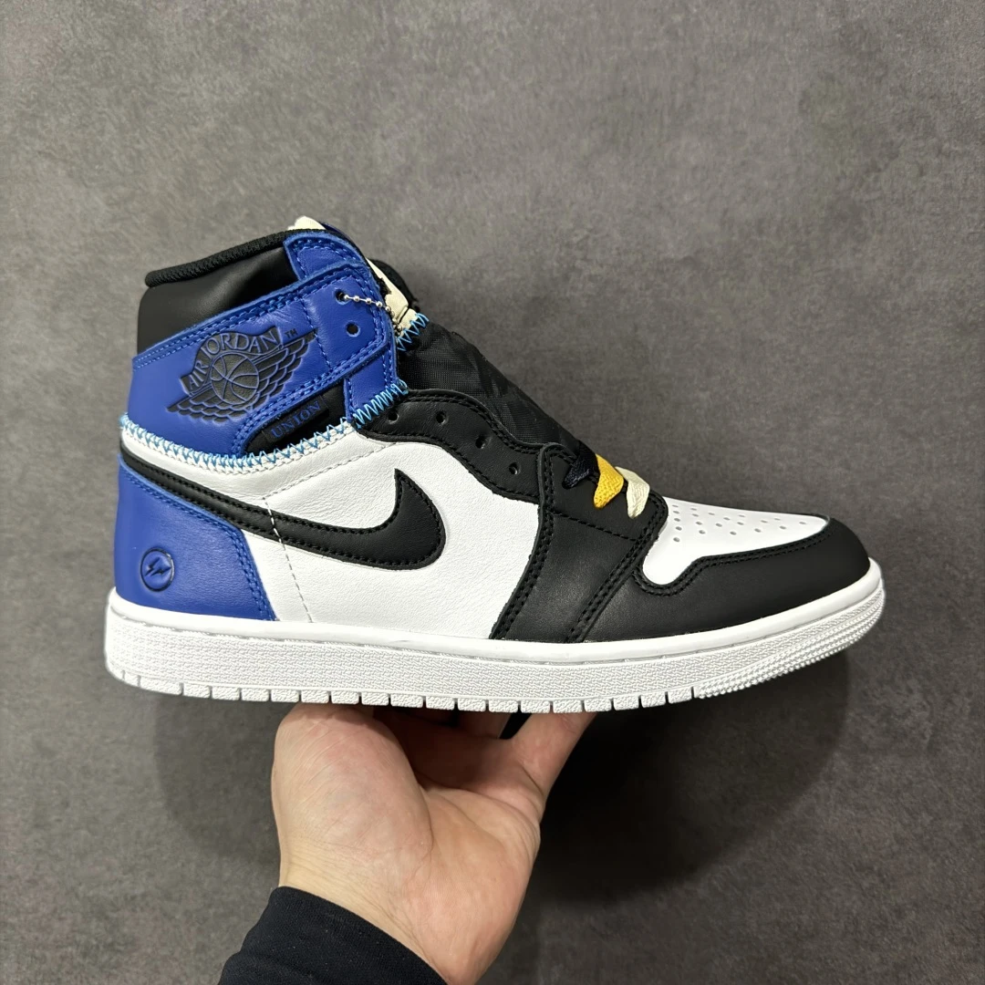 Air Jordan 1 High OG "Black, Royal Blue, White & Yellow" – Men's Premium High-Top Sneakers