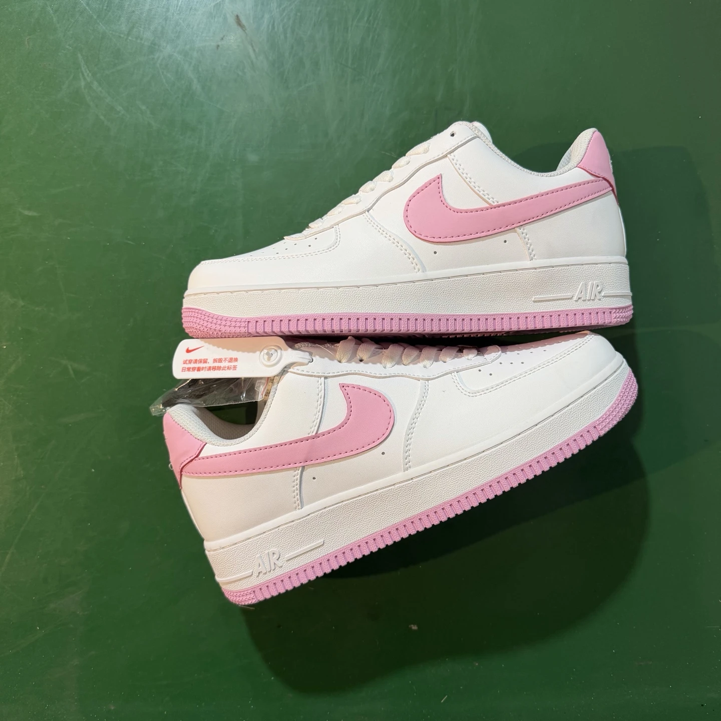 Nike Air Force 1 Low Sneakers – White & Pink
