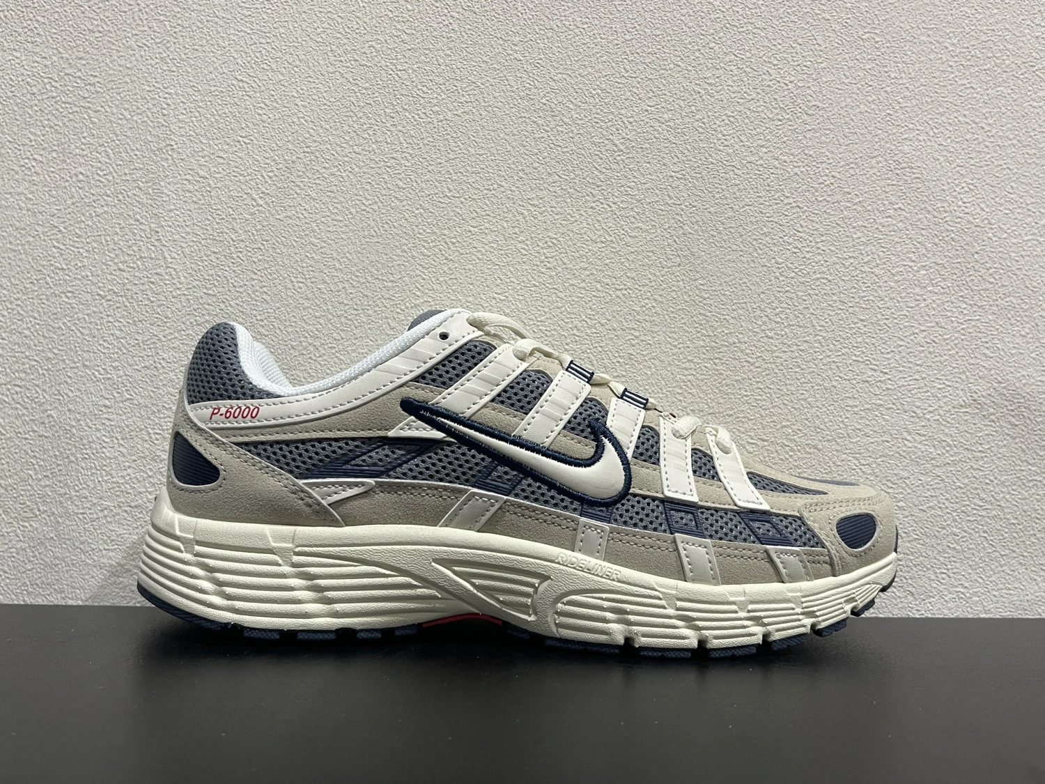 Nike Bomberman Series Sneakers – Light Grey, Sail White & Crimson Red