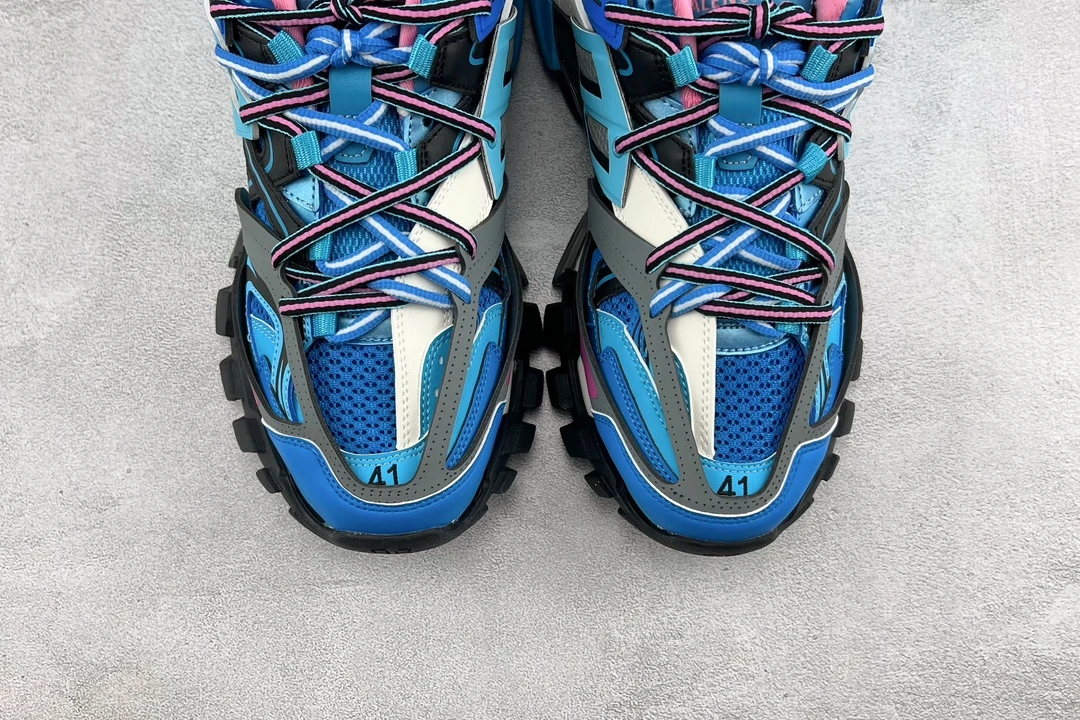 Balenciaga Track Sneaker – Electric Blue & Pink Edition